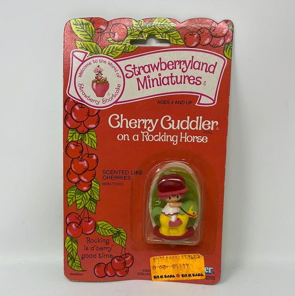 Strawberry Shortcake: Strawberryland Miniatures “Cherry Cuddler on a Rocking Horse”