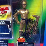 Star Wars The Power Of The Force: C-3PO with Realistic Metalized Body & Cargo Net